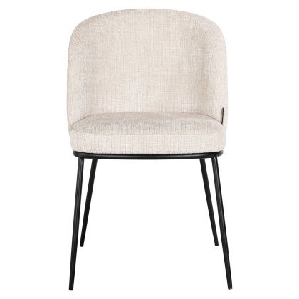 Dining Chair Elvi Niagara Beige (Set of 2) by Richmond Interiors Dining Chair Elvi Niagara Beige (Set of 2) by Richmond Interiors