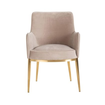 Dining Chair Breeze Khaki Velvet (Set of 2) by Richmond Interiors Dining Chair Breeze Khaki Velvet (Set of 2) by Richmond Interiors