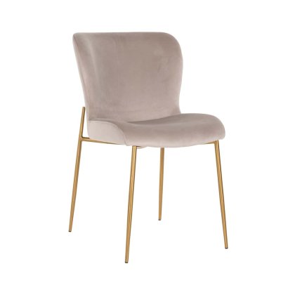 Dining Chair Odessa Khaki Velvet (Set of 2) by Richmond Interiors Dining Chair Odessa Khaki Velvet (Set of 2) by Richmond Interiors