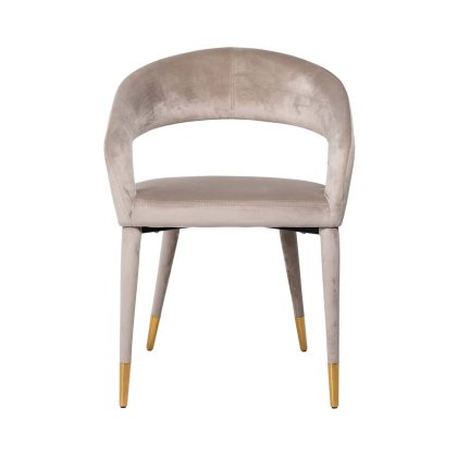 Dining Chair Gia Khaki Velvet by Richmond Interiors Dining Chair Gia Khaki Velvet by Richmond Interiors