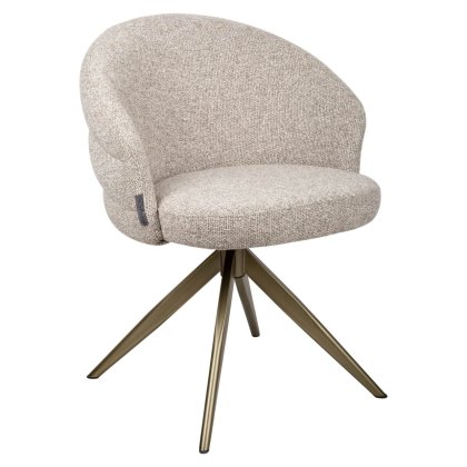 Dining Chair Zendaya Cayenne Brown Swivel by Richmond Interiors Dining Chair Zendaya Cayenne Brown Swivel by Richmond Interiors
