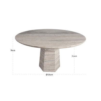 Dining Table Westin Grey 135cm by Richmond Interiors
