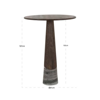 Harper Bar Table (Smoked Charcoal) by Richmond Interiors