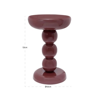 End Table Reid Burgundy by Richmond Interiors End Table Reid Burgundy by Richmond Interiors