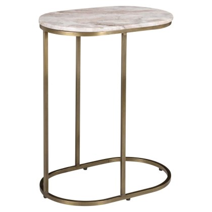 Sofa Side Table Bottega Blush Beige by Richmond Interiors