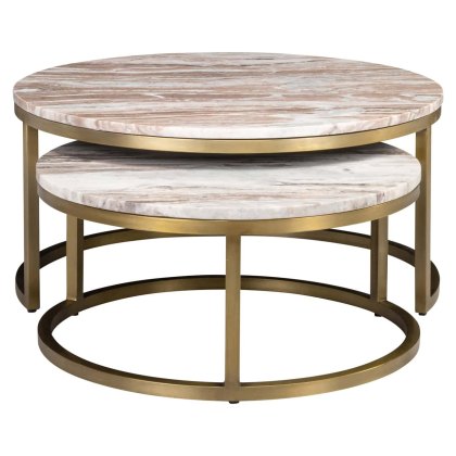 Coffee Table Bottega Blush Beige (Set of 2) by Richmond Interiors