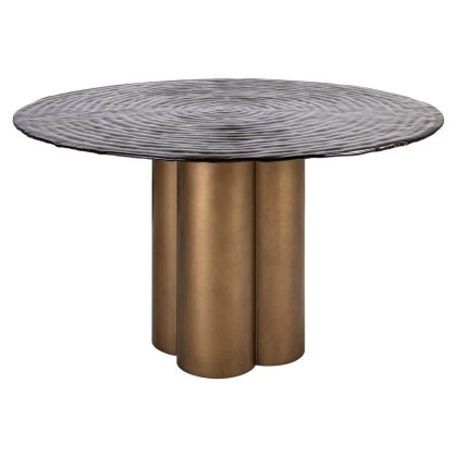 Dining Table Glastonburry Gold Antique 135cm by Richmond Interiors Dining Table Glastonburry Gold Antique 135cm by Richmond Interiors