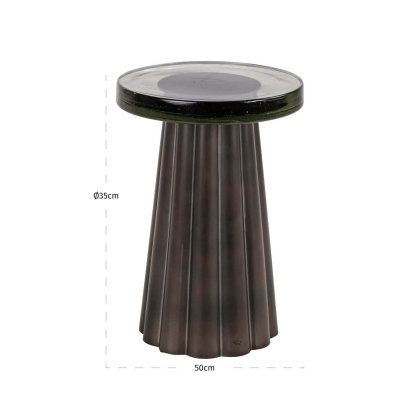 End Table Barwick Brass Antique by Richmond Interiors