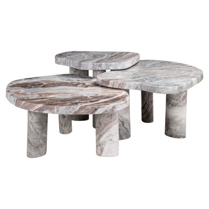 Coffee Table Camino Blush Beige (Set of 3) by Richmond Interiors