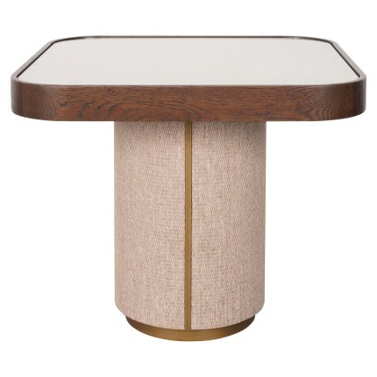 End Table Willox Beige including Glass by Richmond Interiors