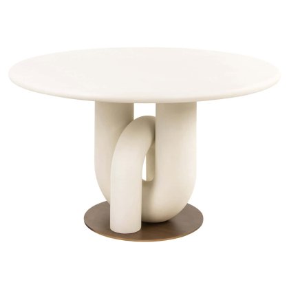 Dining Table Winslow White 135cm by Richmond Interiors
