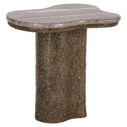 End Table Abandos Brass Antique by Richmond Interiors