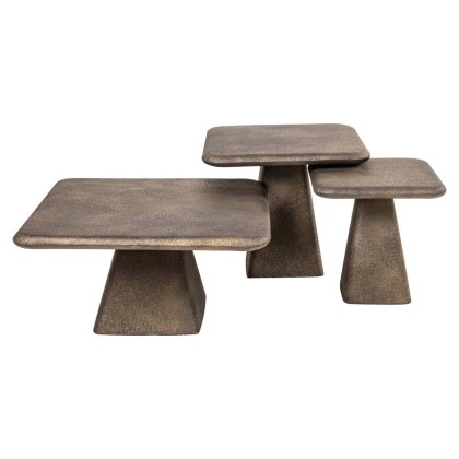Coffee Table Marlie Gold (Set of 3) by Richmond Interiors Coffee Table Marlie Gold (Set of 3) by Richmond Interiors