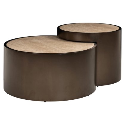 Coffee Table Ronson Beige (Set of 2) by Richmond Interiors Coffee Table Ronson Beige (Set of 2) by Richmond Interiors