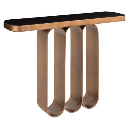 Console Locarno Brushed Gold by Richmond Interiors Console Locarno Brushed Gold by Richmond Interiors