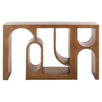 Console Alexander Jones Brushed Gold (Lugano) by Richmond Interiors Console Alexander Jones Brushed Gold (Lugano) by Richmond Interiors