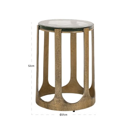 End Table Rixo Gold by Richmond Interiors End Table Rixo Gold by Richmond Interiors
