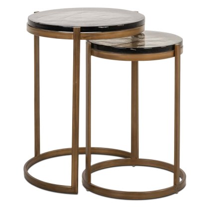 End Table Cleo Gold (Set of 2) by Richmond Interiors
