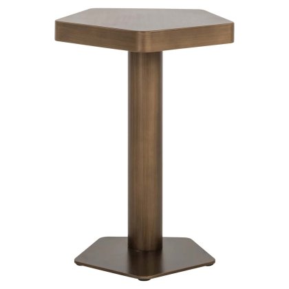 Sofa Side Table Hexa Brushed Gold by Richmond Interiors