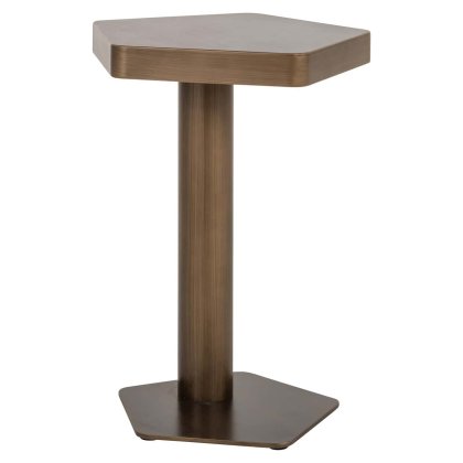 Sofa Side Table Hexa Brushed Gold by Richmond Interiors