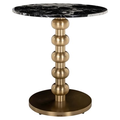 Bistro Table Witlox Black/Gold 75cm by Richmond Interiors