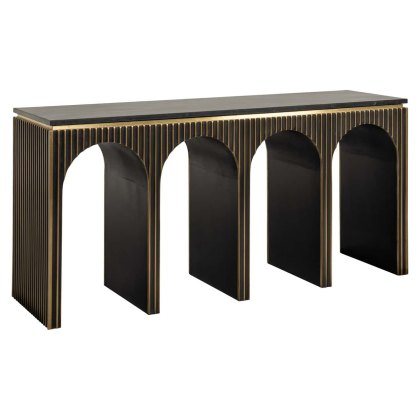 Console Les Arcs Brushed Gold by Richmond Interiors Console Les Arcs Brushed Gold by Richmond Interiors