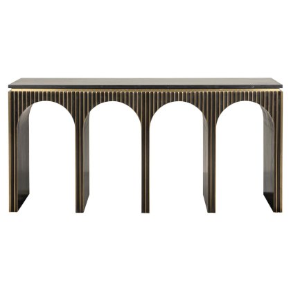 Console Les Arcs Brushed Gold by Richmond Interiors Console Les Arcs Brushed Gold by Richmond Interiors