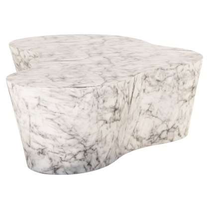 Outdoor Coffee Table Rockyard White Marble Look by Richmond Interiors
