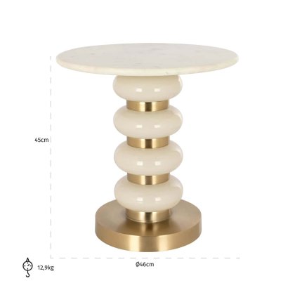 End Table Boann White by Richmond Interiors