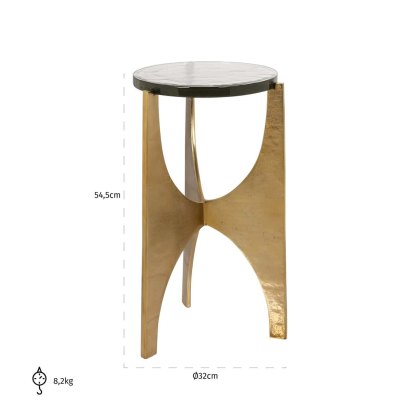 End Table Avery Gold by Richmond Interiors