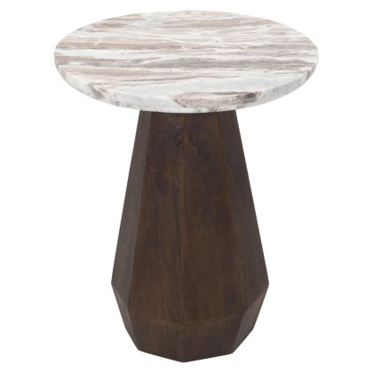 End Table Oberoy Blush Beige 45cm by Richmond Interiors End Table Oberoy Blush Beige 45cm by Richmond Interiors