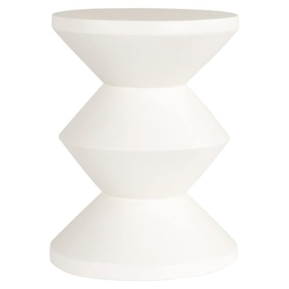 End Table Bloomstone White 35cm by Richmond Interiors