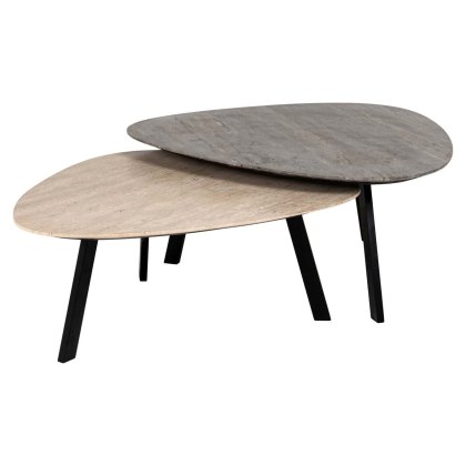 Coffee Table Spencer Beige (Set of 2) by Richmond Interiors Coffee Table Spencer Beige (Set of 2) by Richmond Interiors