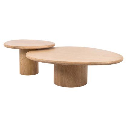 Coffee Table Oakley Natural Oak (Set of 2) by Richmond Interiors Coffee Table Oakley Natural Oak (Set of 2) by Richmond Interiors