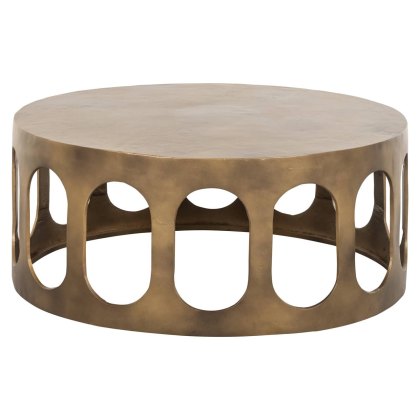 Coffee Table Du Pont Brushed Gold by Richmond Interiors