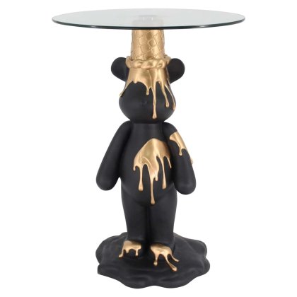 End Table Ice Bear Black/gold by Richmond Interiors End Table Ice Bear Black/gold by Richmond Interiors
