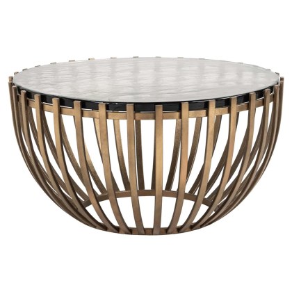 Coffee Table Volante Gold 84cm by Richmond Interiors Coffee Table Volante Gold 84cm by Richmond Interiors