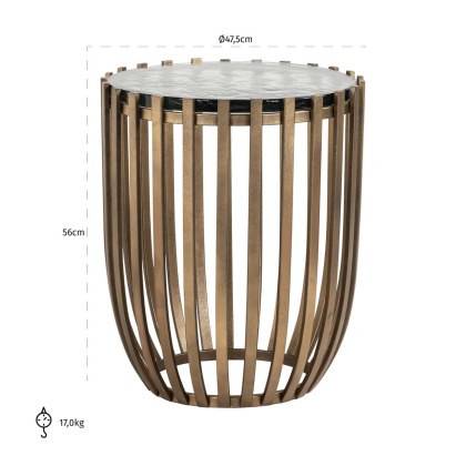 End Table Volante Gold 47,5cm by Richmond Interiors