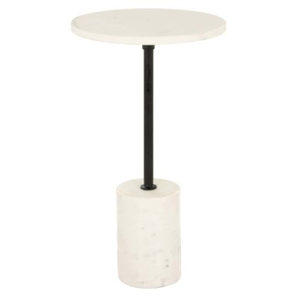 End Table Misty Black/white 30cm by Richmond Interiors End Table Misty Black/white 30cm by Richmond Interiors