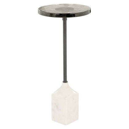 End Table Aurora White 27cm by Richmond Interiors