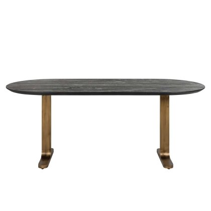 Dining Table Revelin Black/Gold 200 by Richmond Interiors