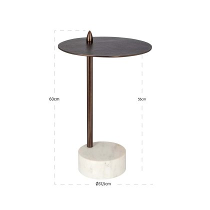 End Table Barron Bronze by Richmond Interiors