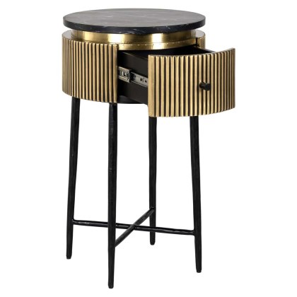 End Table Ironville Gold by Richmond Interiors End Table Ironville Gold by Richmond Interiors