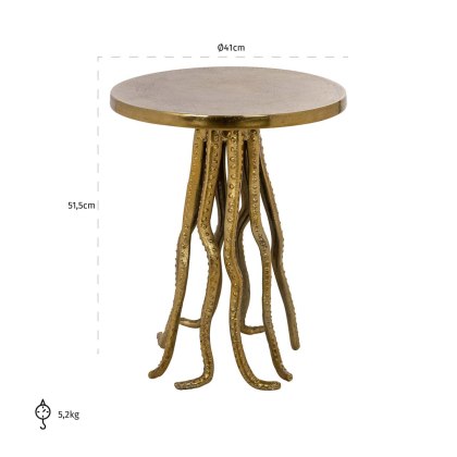 End Table Macey Gold by Richmond Interiors End Table Macey Gold by Richmond Interiors