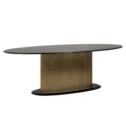 Dining Table Ironville Gold Oval 235 by Richmond Interiors Dining Table Ironville Gold Oval 235 by Richmond Interiors