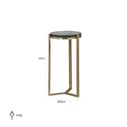 End Table Aubrey Gold by Richmond Interiors