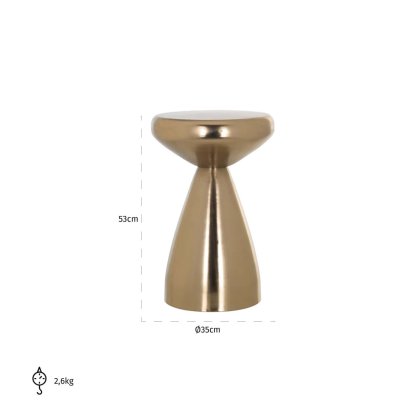 End Table Arlo Gold by Richmond Interiors