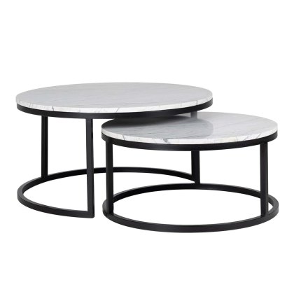 Coffee Table Lexington White (Set of 2) by Richmond Interiors Coffee Table Lexington White (Set of 2) by Richmond Interiors