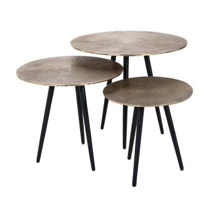 Coffee Table Vittorio Champagne Gold (Set of 3) by Richmond Interiors Coffee Table Vittorio Champagne Gold (Set of 3) by Richmond Interiors