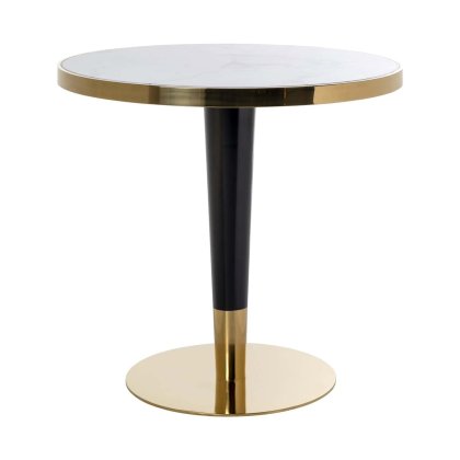 Bistro Table Osteria Black/white 80cm by Richmond Interiors